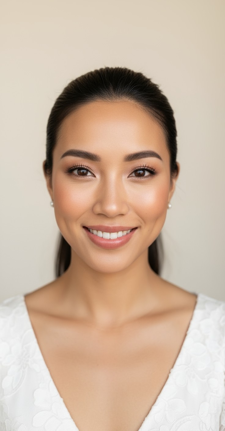 After Sleek Ponytail